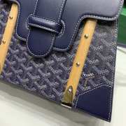 Goyard Saigon PM Handbag Blue 28cm - 2