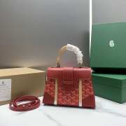 Goyard Saigon Mini Handbag Red 21cm - 5