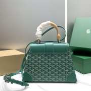 Goyard Saigon PM Handbag Green 28cm - 5