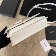 YSL Sunset White Bag With Top Handle 25cm - 3