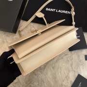 YSL Sunset Apricot Bag with Top Handle 25cm - 5