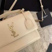 YSL Sunset Apricot Bag with Top Handle 25cm - 6