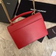 YSL Sunset Red Bag with Top Handle 25cm - 5