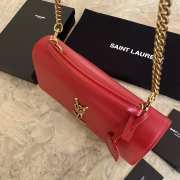 YSL Sunset Red Bag with Top Handle 25cm - 4