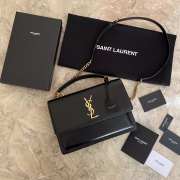 YSL Sunset Black Bag with Top Handle 25cm - 1