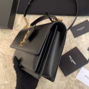 YSL Sunset Black Bag with Top Handle 25cm - 6