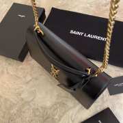 YSL Sunset Black Bag with Top Handle 25cm - 5