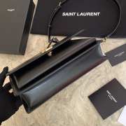 YSL Sunset Black Bag with Top Handle 25cm - 4