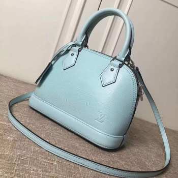 Louis Vuitton Alma BB Handbag Blue 25cm