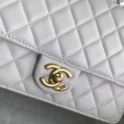 Chanel Classic Flap White Bag with 21cm - 2