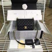 Chanel Classic Flap Black Bag with 21cm - 1