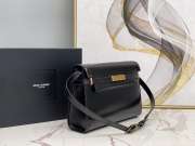 YSL Manhattan Shoulder Black Bag with Gold Hardware 29cm - 2