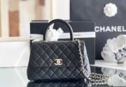 Chanel Coco Handle Bag 24cm Black - 1