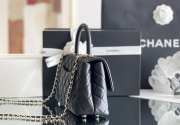 Chanel Coco Handle Bag 24cm Black - 6