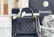 Chanel Coco Handle Bag 24cm Black - 5