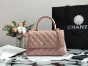 Chanel Coco Handle Bag 24cm Pink - 1