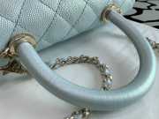 Chanel Coco Handle Bag 24cm Blue - 3