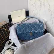 Chanel Flap Bag 25cm Blue - 1