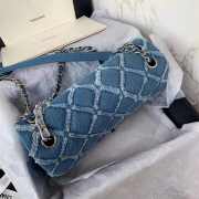 Chanel Flap Bag 25cm Blue - 3