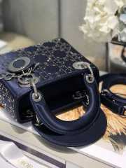 Dior Lady Mini Bag 17cm Blue - 6