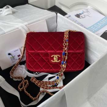 Chanel Flap Red Bag 20cm 