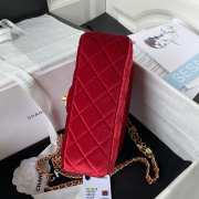 Chanel Flap Red Bag 20cm  - 5