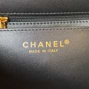 Chanel Flap Black Bag 20cm - 4