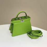 Fendi Peekaboo ISeeU Handbag Green 20cm - 4