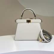 Fendi Peekaboo ISeeU Handbag White 20cm - 4