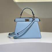 Fendi Peekaboo ISeeU Handbag Blue 20cm - 1