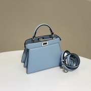 Fendi Peekaboo ISeeU Handbag Blue 20cm - 6