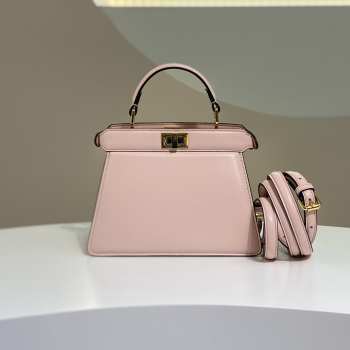 Fendi Peekaboo ISeeU Handbag Pink 20cm