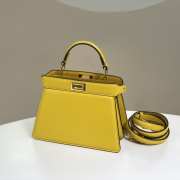 Fendi Peekaboo ISeeU Handbag Yellow 20cm - 6