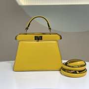 Fendi Peekaboo ISeeU Handbag Yellow 20cm - 2