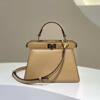 Fendi Peekaboo ISeeU Handbag Beige 20cm