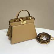 Fendi Peekaboo ISeeU Handbag Beige 20cm - 6