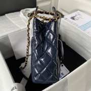 Chanel Medium Hobo Bag Navy Blue - 6