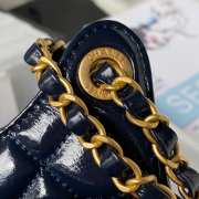 Chanel Small Hobo Bag Navy Blue - 4