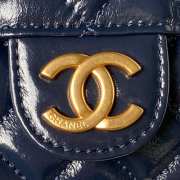 Chanel Small Hobo Bag Navy Blue - 3