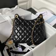 Chanel Medium Hobo Bag Black - 4