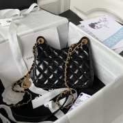 Chanel Small Hobo Bag Black - 6