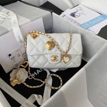 Chanel Flap White Bag AS3456