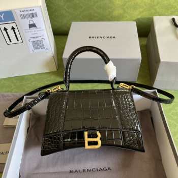 Balenciaga Hourglass Handbag Black