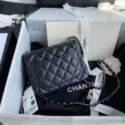 Chanel Mini Flap Bag Lambskin with Silver Hardware 17cm - 3