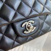 Chanel Mini Flap Bag Lambskin with Silver Hardware 17cm - 6