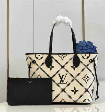 Louis Vuitton Neverfull MM M46040 White 31cm