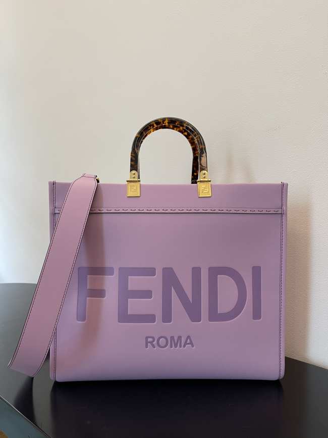 Fendi Tote Bag Purple 35cm - 1