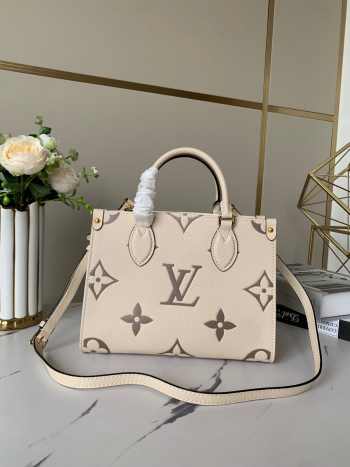 Louis Vuitton Onthego PM Cream 25cm