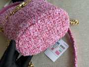 Channel Bucket Tweed Bag - 6