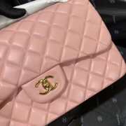 Chanel Classic Flap Bag Pink With Gold Hardware 30cm - 2